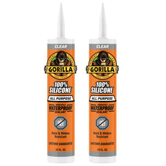 Gorilla silicone sealant bead on a window frame for a waterproof seal