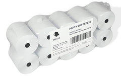 Gorilla Supply 55gsm receipt paper with 3-1-8in x 230ft rolls for reliable prints.
