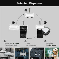 GORILLA SUPPLY 9x13 inch bags ideal for various dog sizes and mess cleanup.