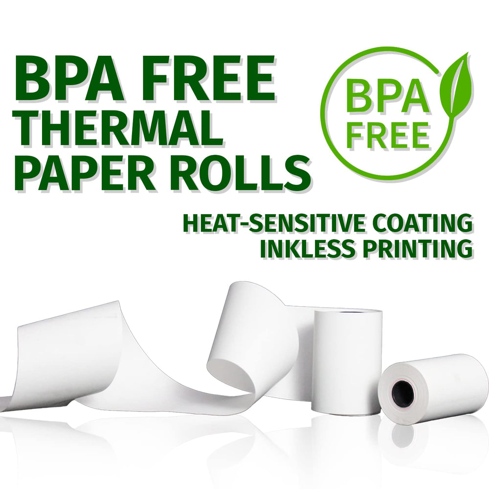 Gorilla Supply BPA-free thermal paper rolls for safe, inkless POS receipts.