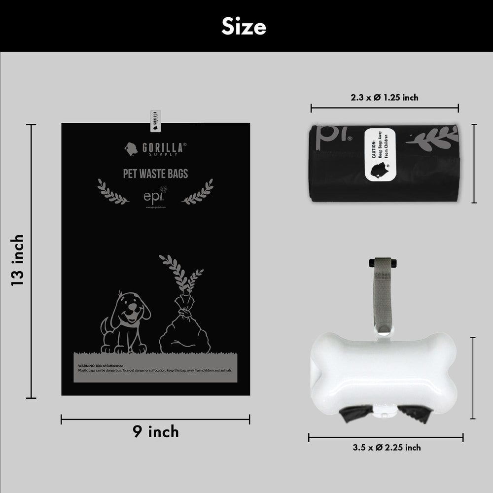 GORILLA SUPPLY coreless rolls reduce waste and simplify bag dispensing.