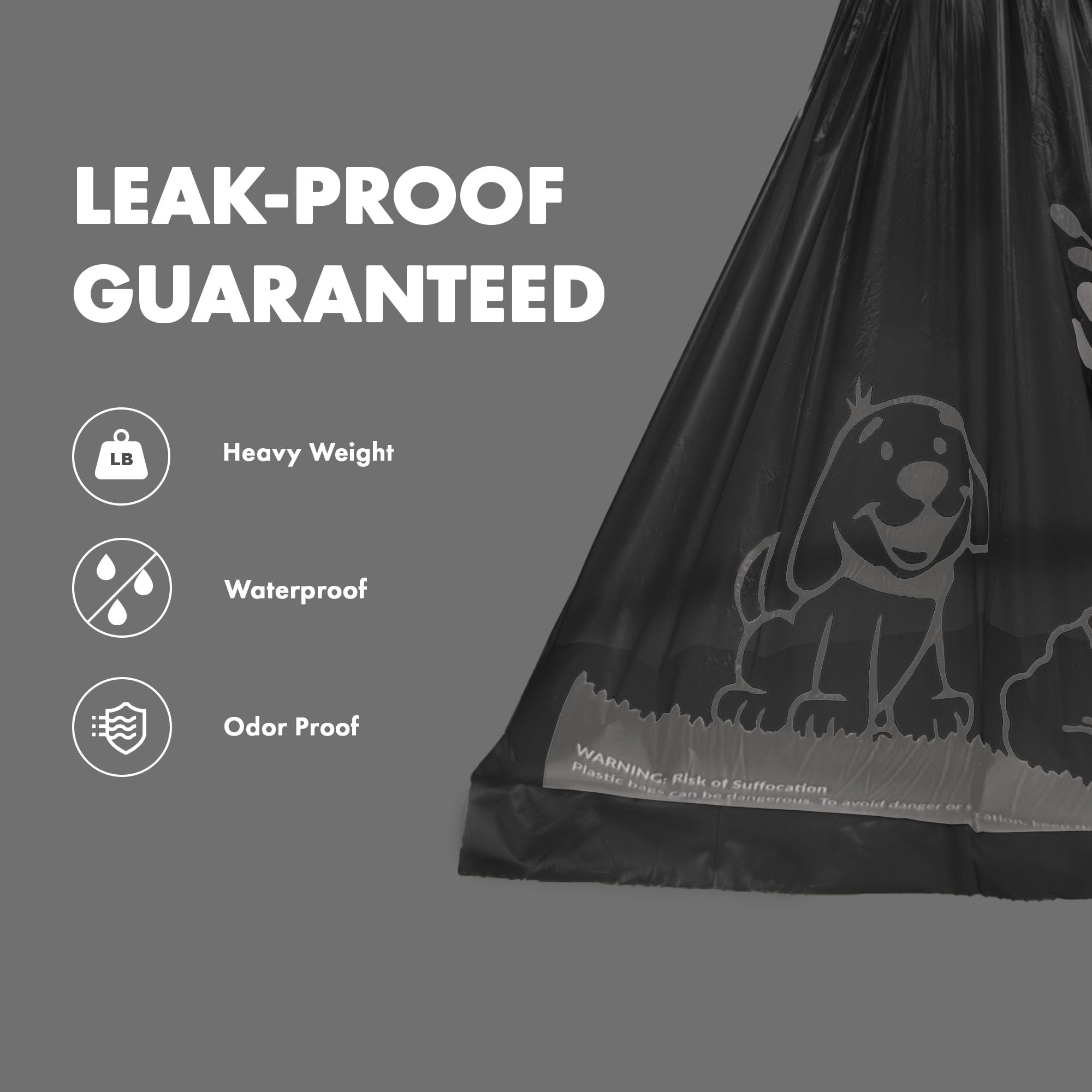 GORILLA SUPPLY waterproof bags lock in odors for cleaner hands.