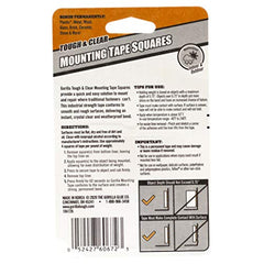 Gorilla mounting square on wall shows invisible hold for posters and decor