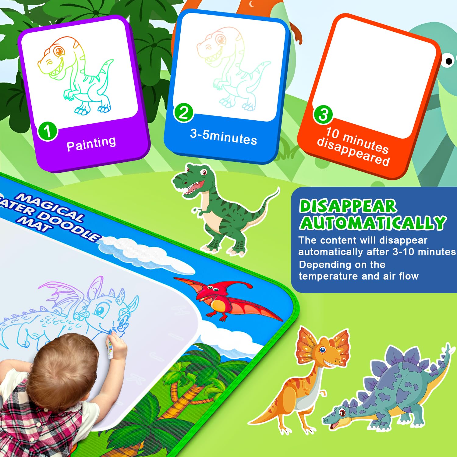 GORISPI doodle kit folds into a waterproof bag for travel.