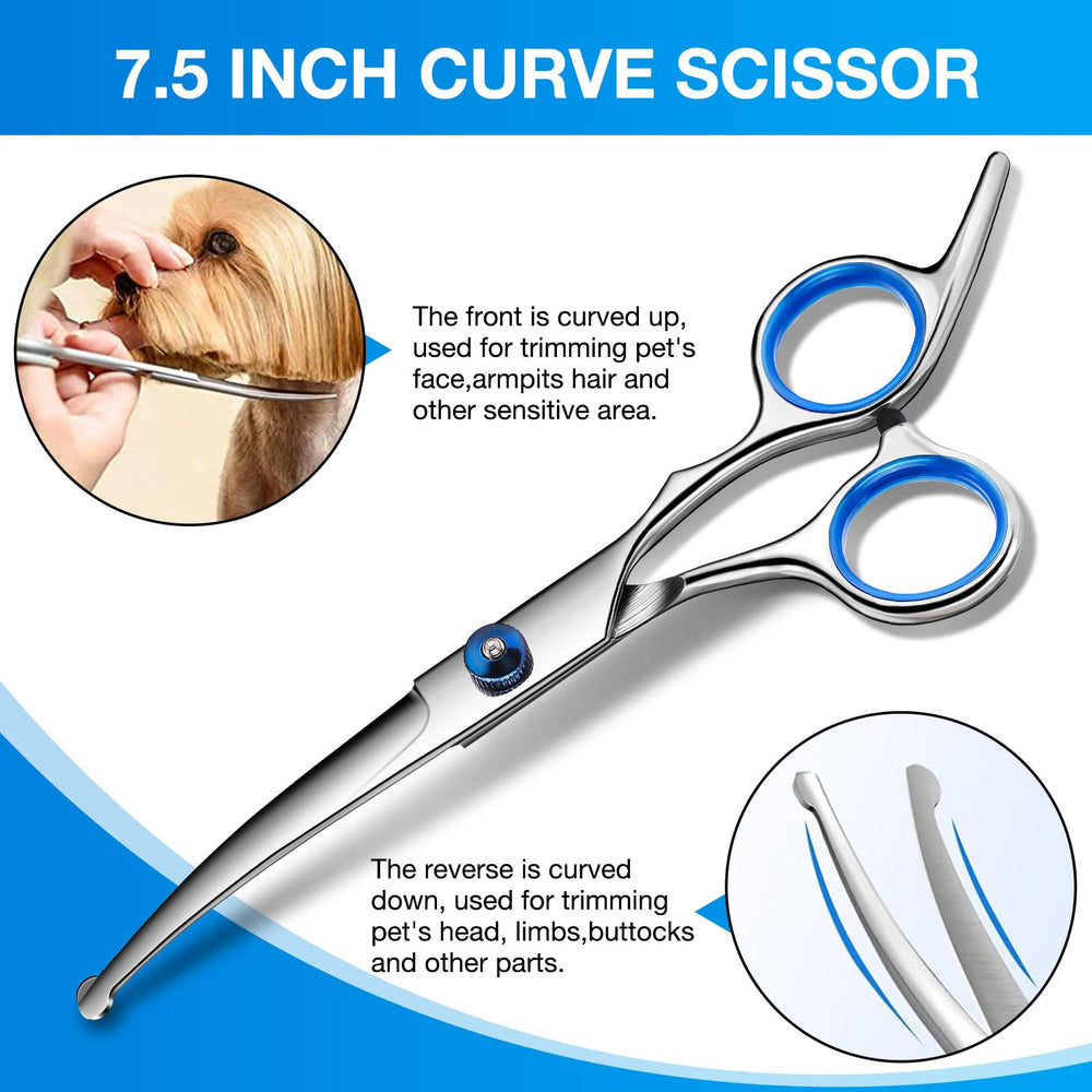 GORITZ dog grooming scissors lightweight design for comfortable grooming