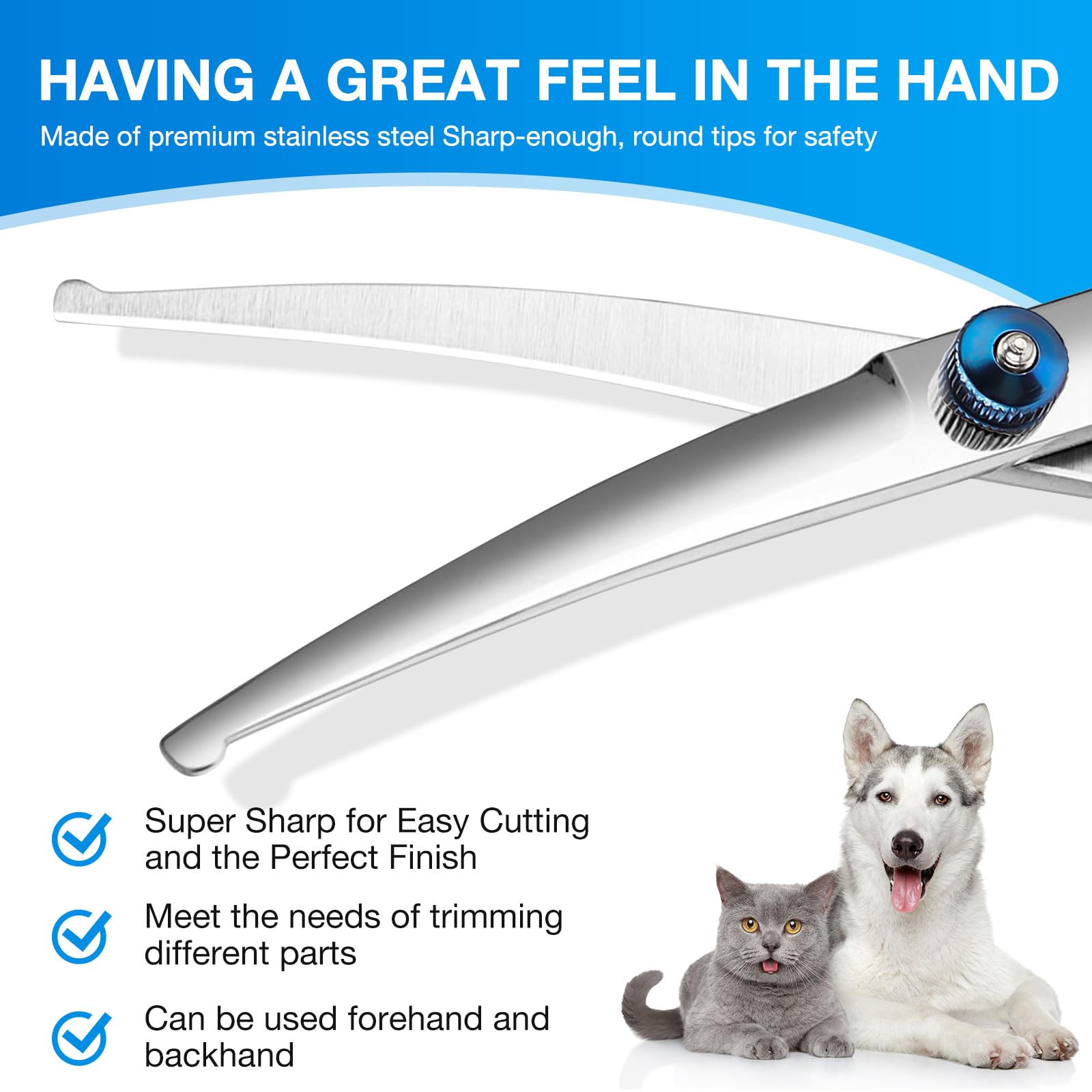 GORITZ dog grooming scissors noise reduction pad quiets grooming