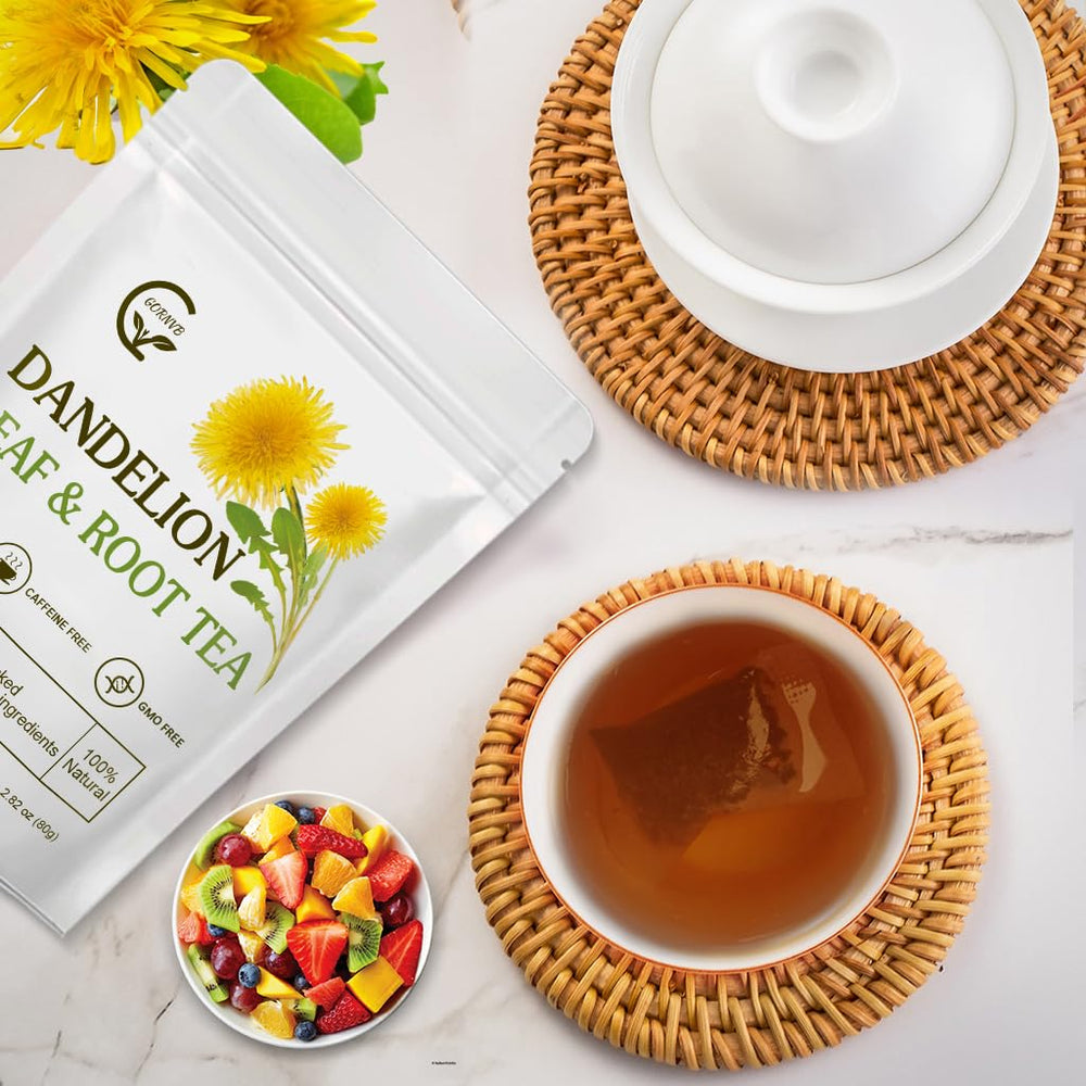 GORNVB Dandelion tea cup scene inviting a calm moment
