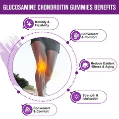 GORNVB glucosamine chondroitin gummies pack shows two-bottle value for routine use