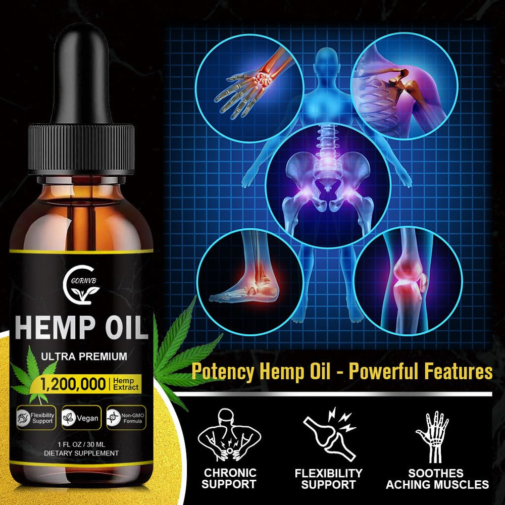 Third-party lab testing badge on GORNVB hemp oil for quality assurance.