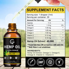 GORNVB High Potency Hemp Oil 2-Pack dropper dispensing easy daily dose for calm focus