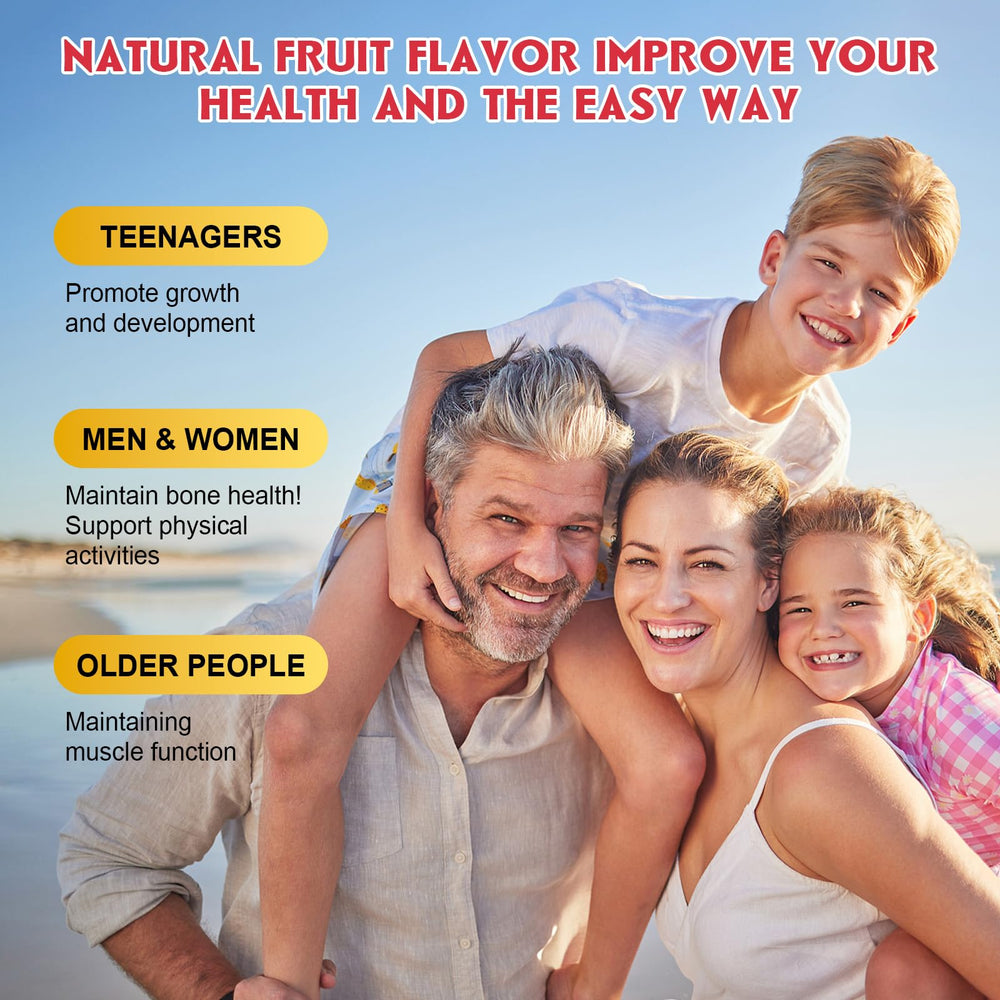 GORNVB raspberry gummies offer tasty, sugar-free option for daily calcium intake.