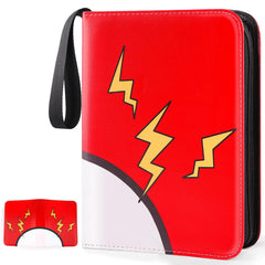 GOROMA card binder front cover in red, durable PU leather for daily protection.