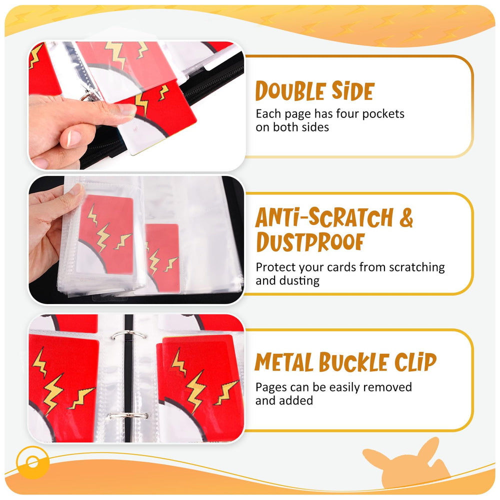 GOROMA removable sleeves demonstrating customizable card storage.