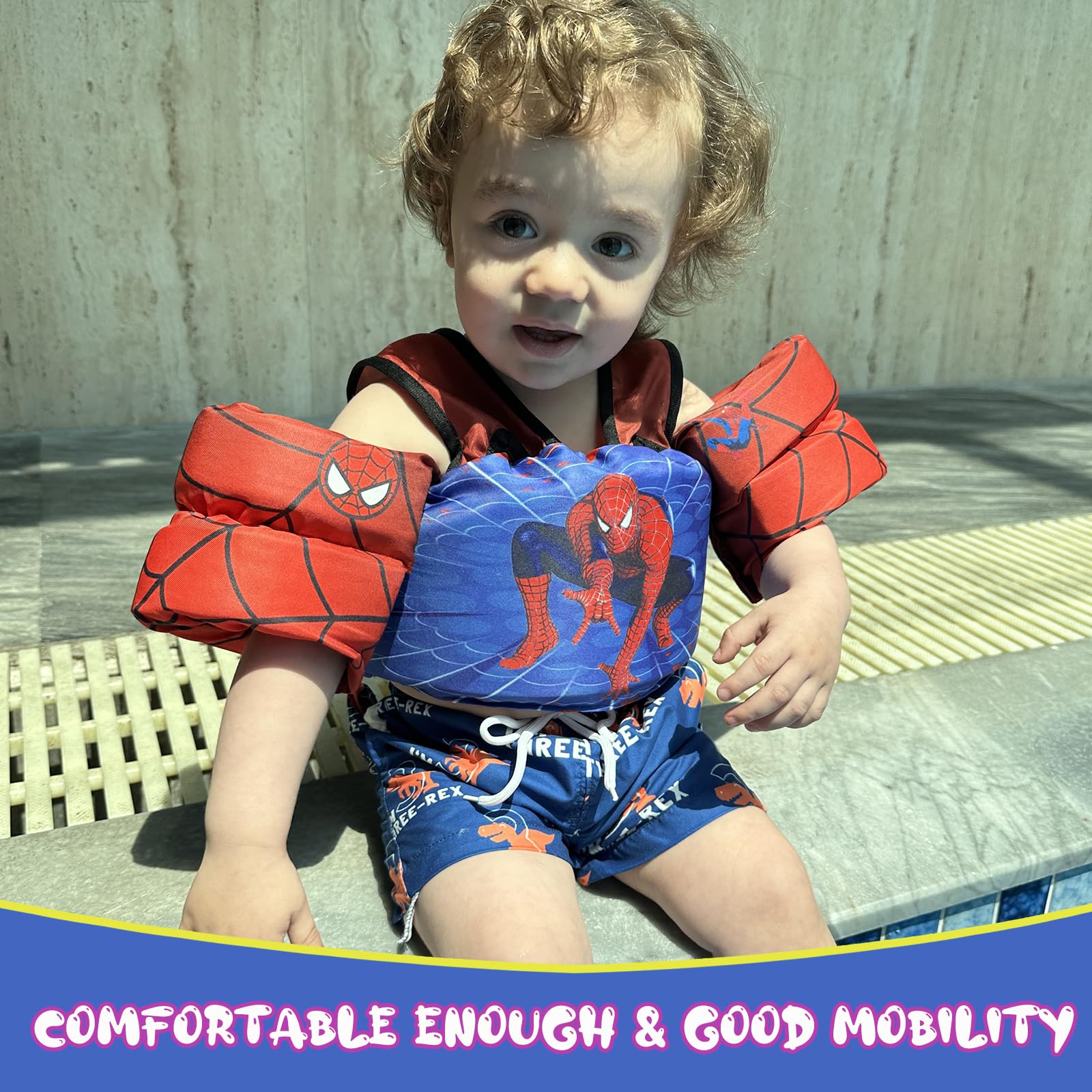 GOSEN Toddler Floaties cartoon pattern adding kid-friendly appeal