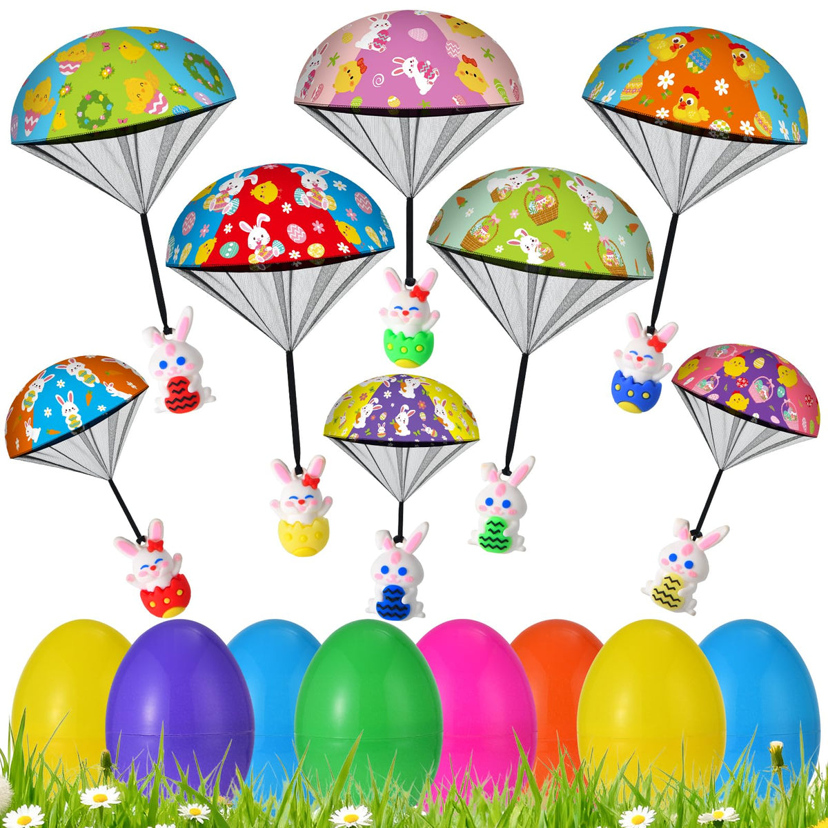 GOSODME blue Easter parachute egg ready for backyard hunts