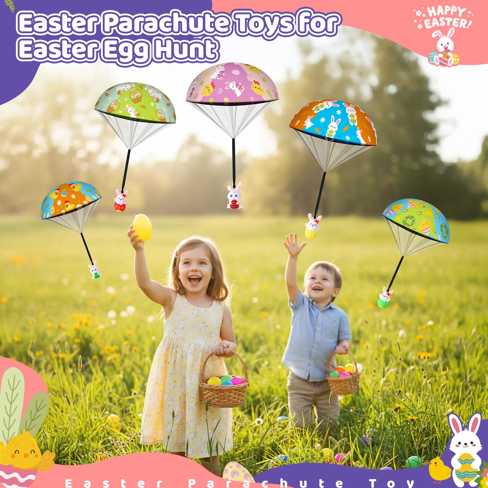 GOSODME green parachute egg enhances toss and catch games