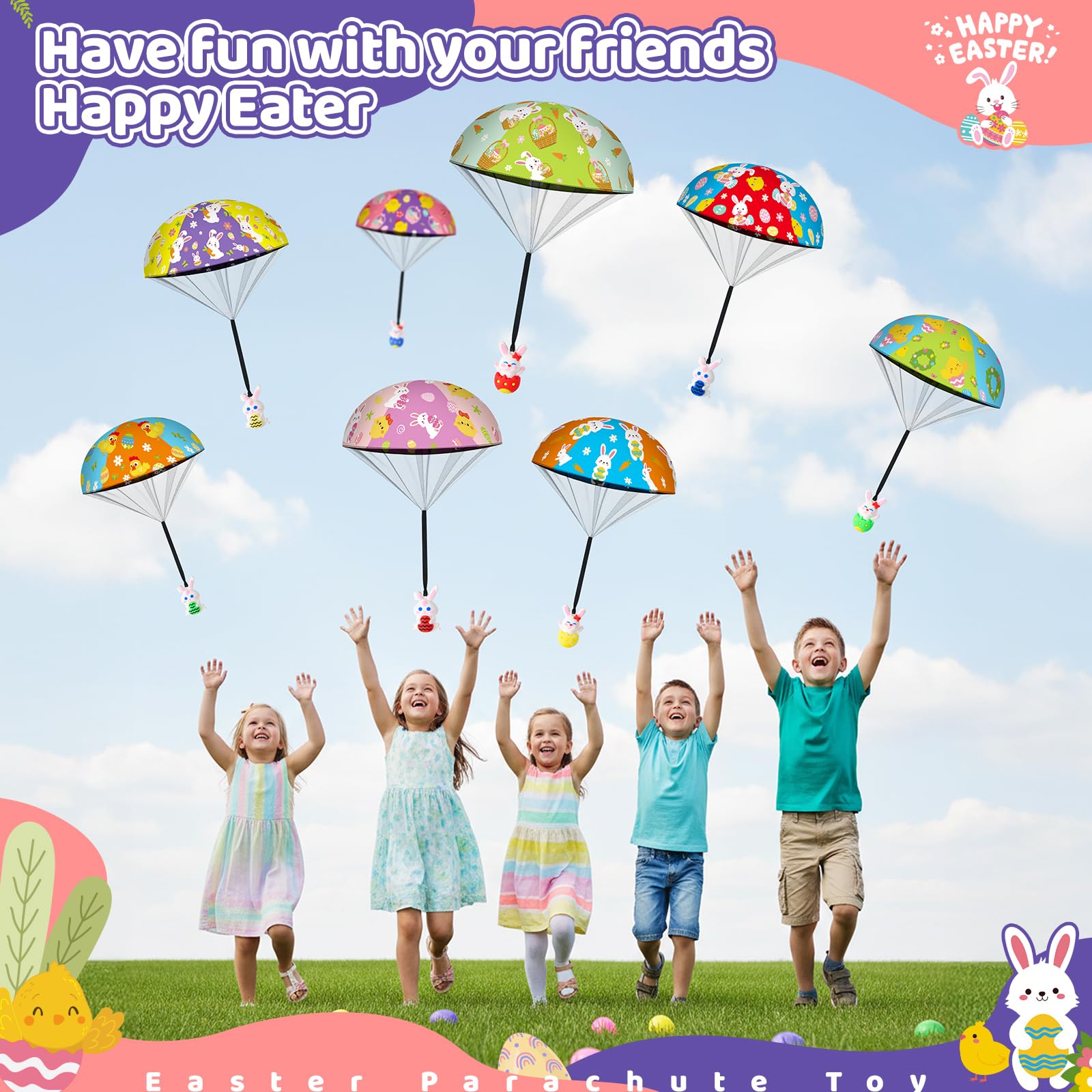 GOSODME orange parachute egg adds variety to egg hunts