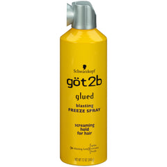 Got2b Glued Blasting Freeze spray mist captures precise application