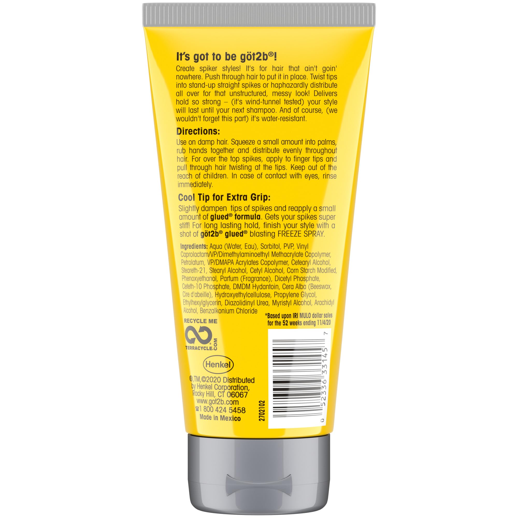 Got2B Glued Styling Hair Gel wind-resistance feature in action