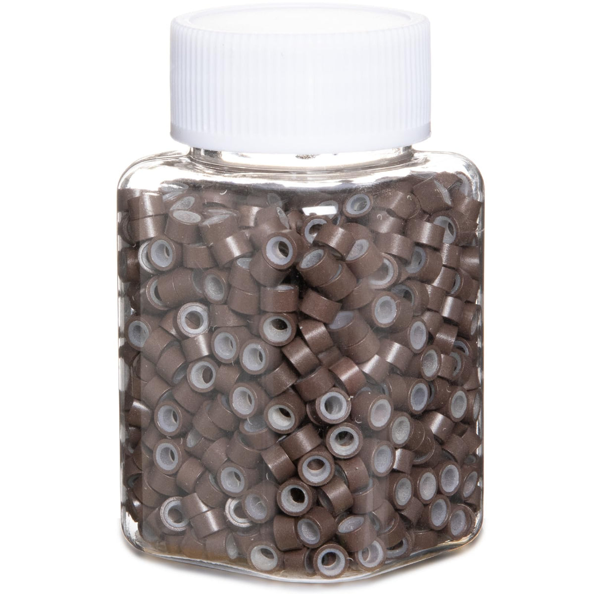 GOTDYA brown extension beads 5mm pack for secure hair integration