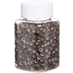 GOTDYA brown extension beads 5mm pack for secure hair integration