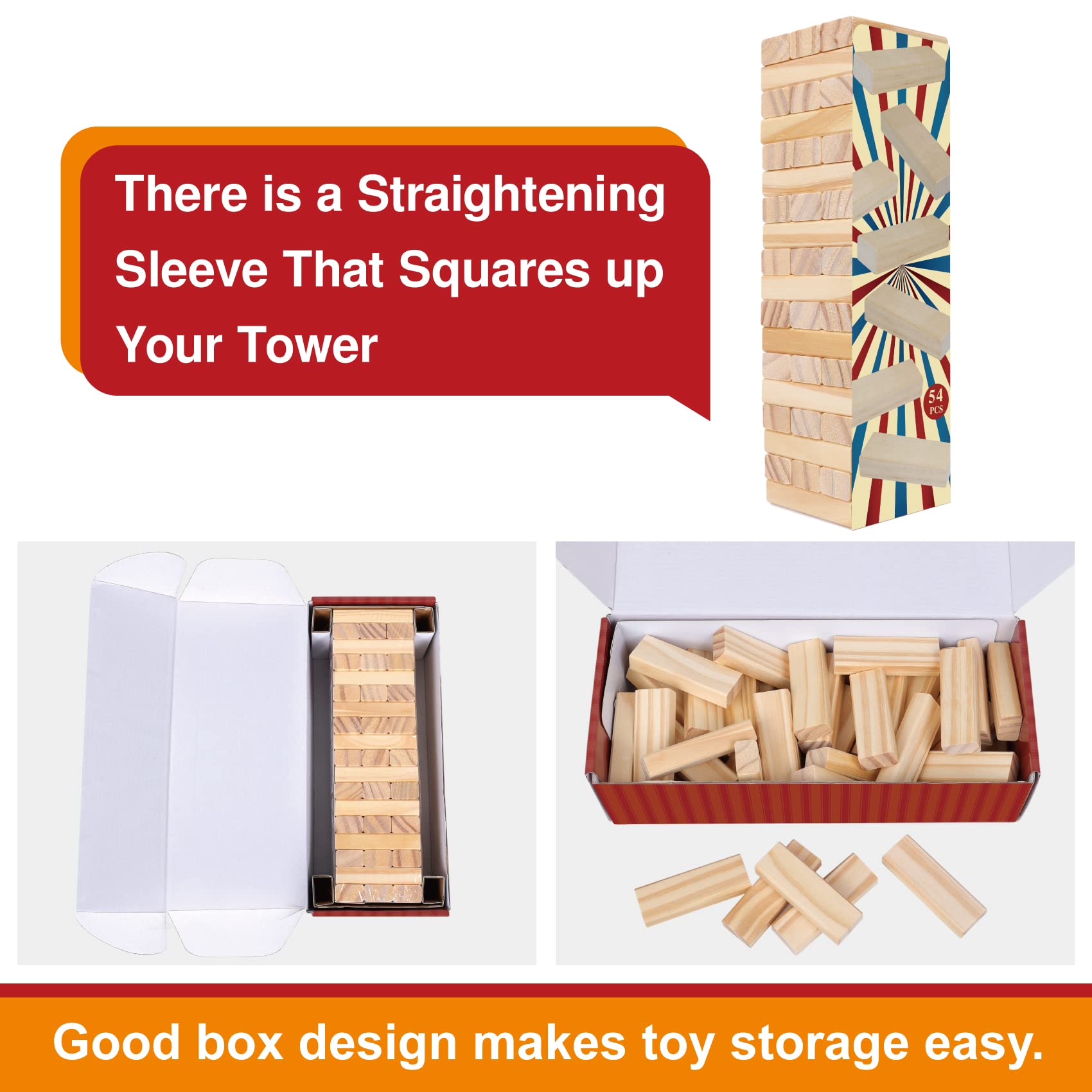 GOTHINK gift-ready block game for birthdays and holidays