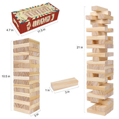 GOTHINK wooden blocks set for a cozy family night