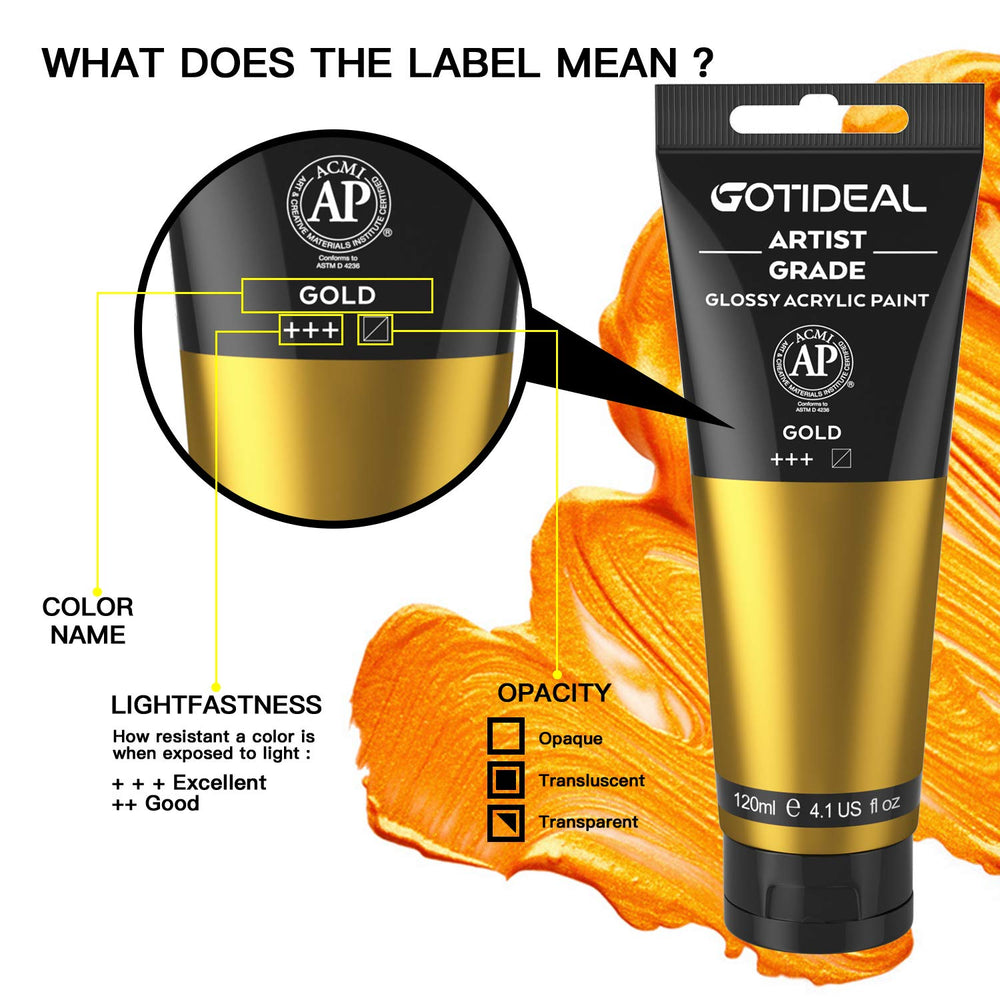 GOTIDEAL metallic gold on wood surfaces adds decorative shine