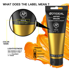 GOTIDEAL metallic gold on wood surfaces adds decorative shine