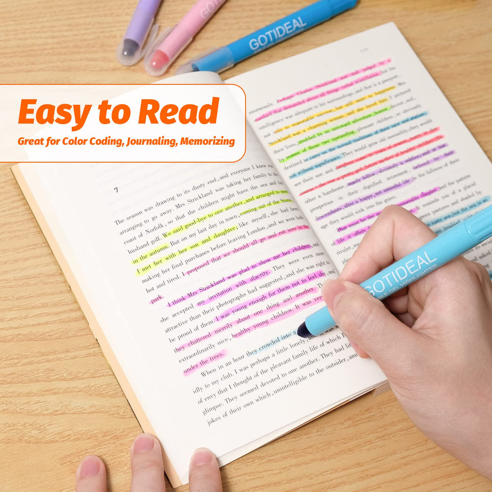 GOTIDEAL wax-marker highlighters ideal for study and journaling use.