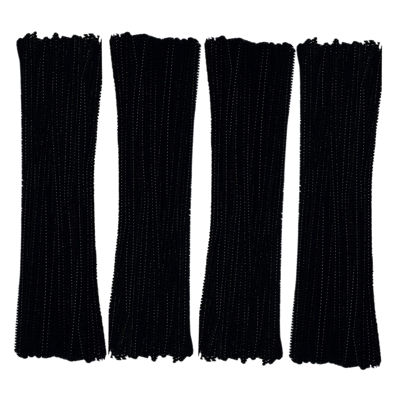 GOTOONE black pipe cleaners 200-piece pack for versatile crafts and decorations.