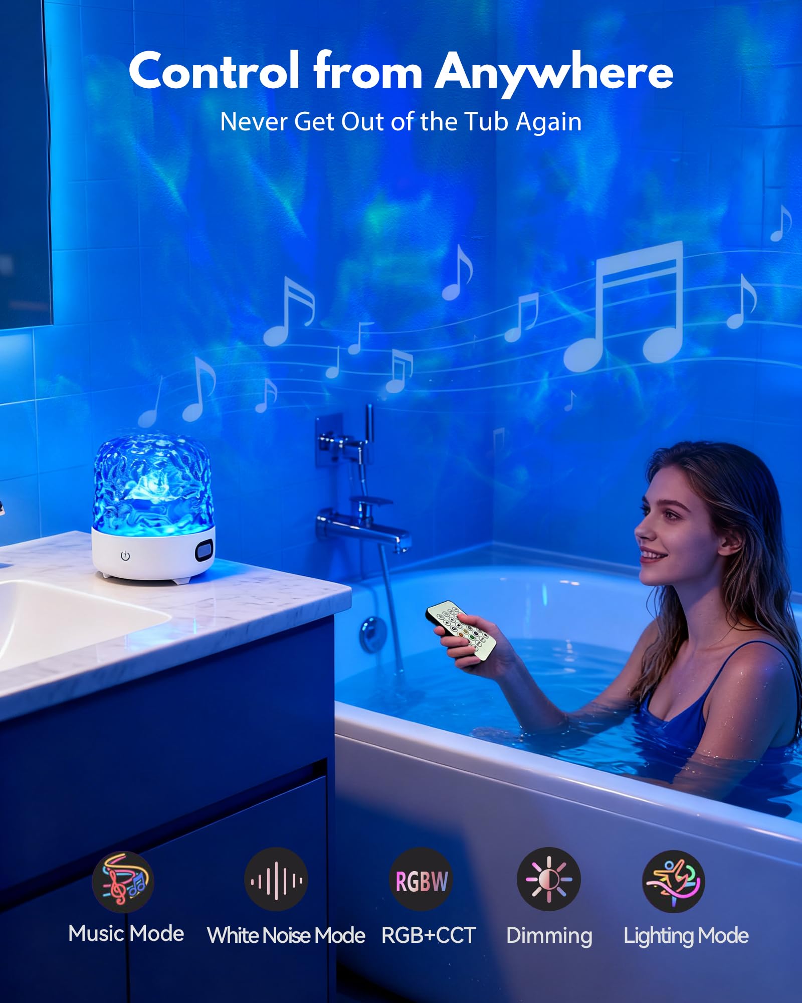 Gotopceed Shower Light splash-resistant design withstands steam and spray.