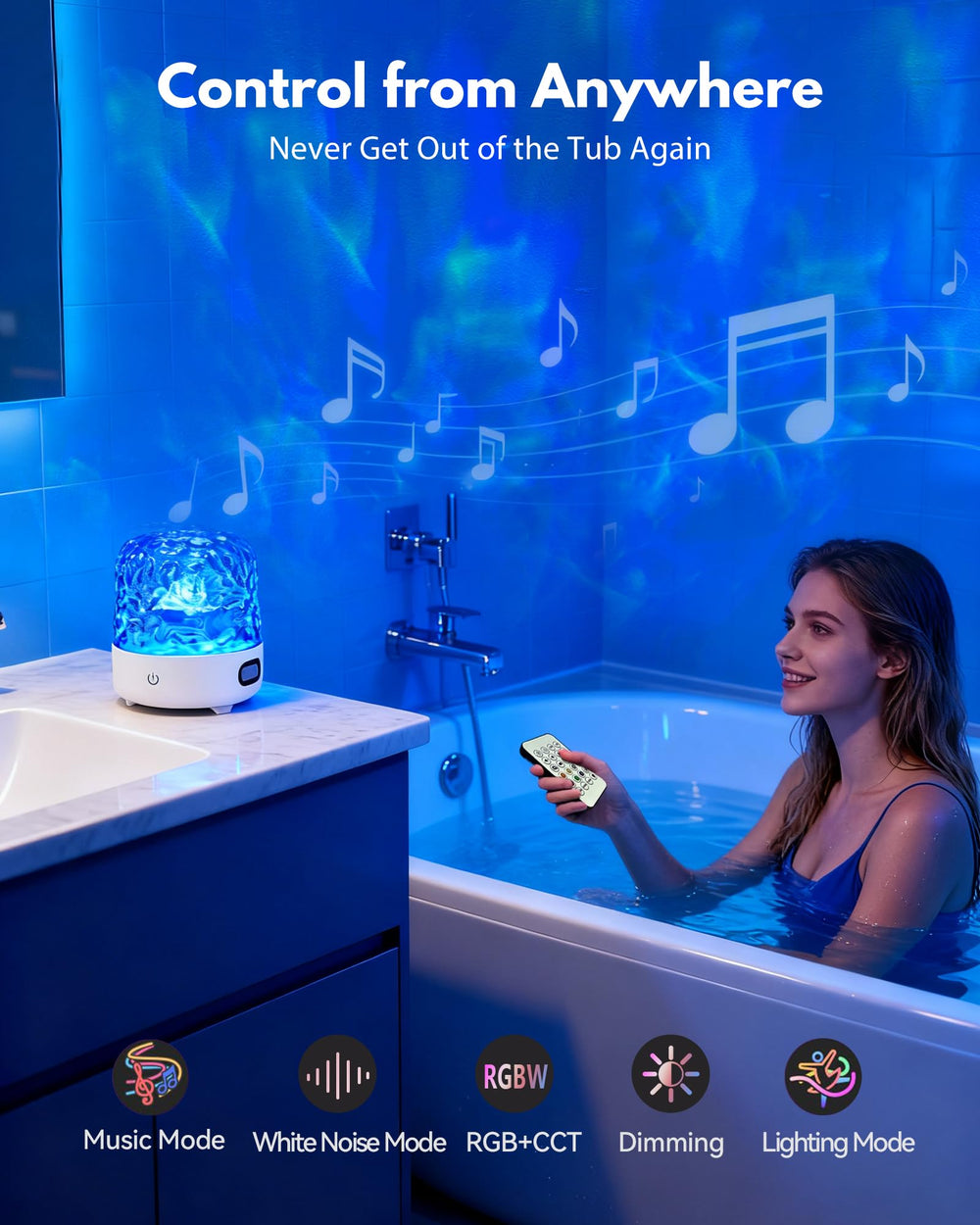 Gotopceed Shower Light splash-resistant design withstands steam and spray.