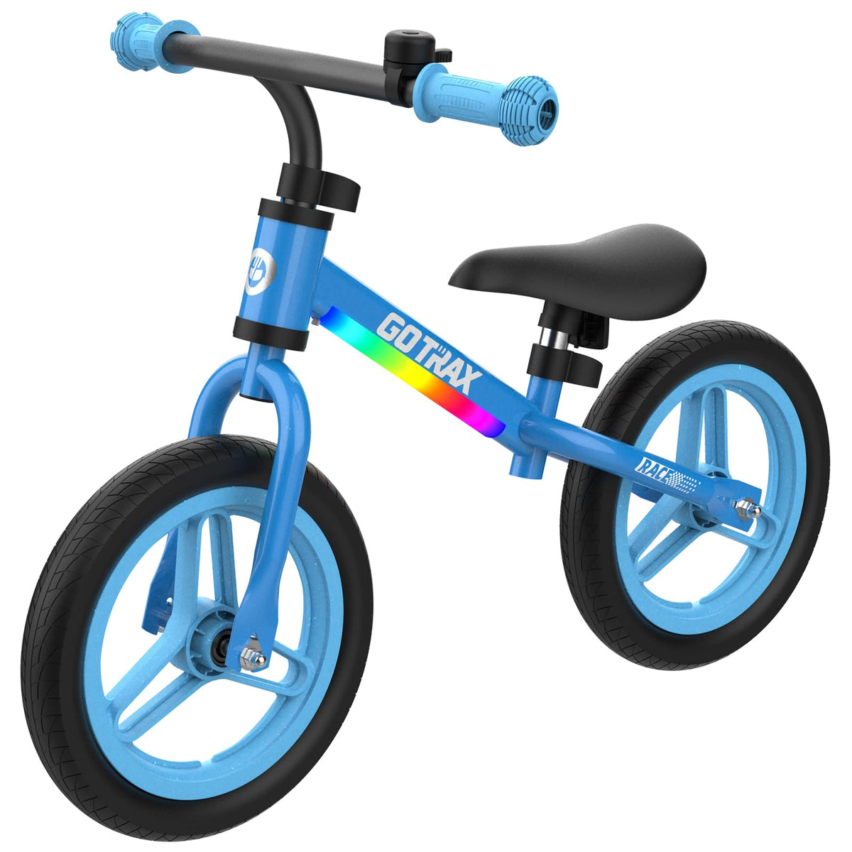 Gotrax KS12 balance bike blue front view for early riding confidence