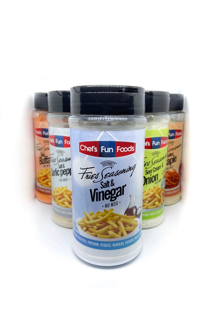 Gourmet Fries Seasonings salt & vinegar with beef boosts savory profile