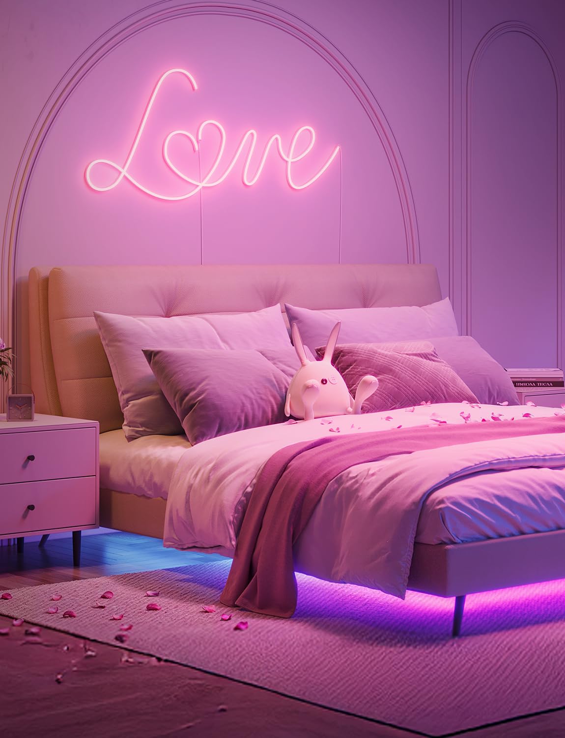 Govee bedroom ambience LED strip for cozy, customizable lighting