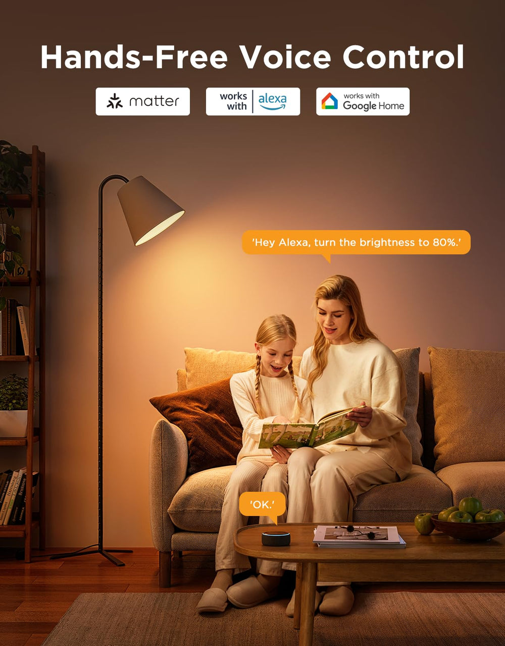 Govee BR30 brightness and color temp range from warm to cool for tasks.