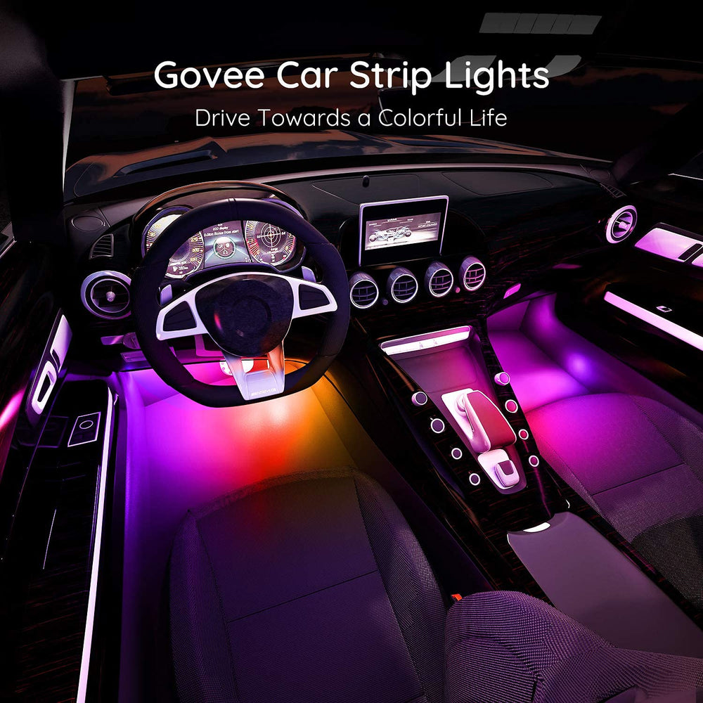 Govee car lights app DIY mode enables color selection and syncing