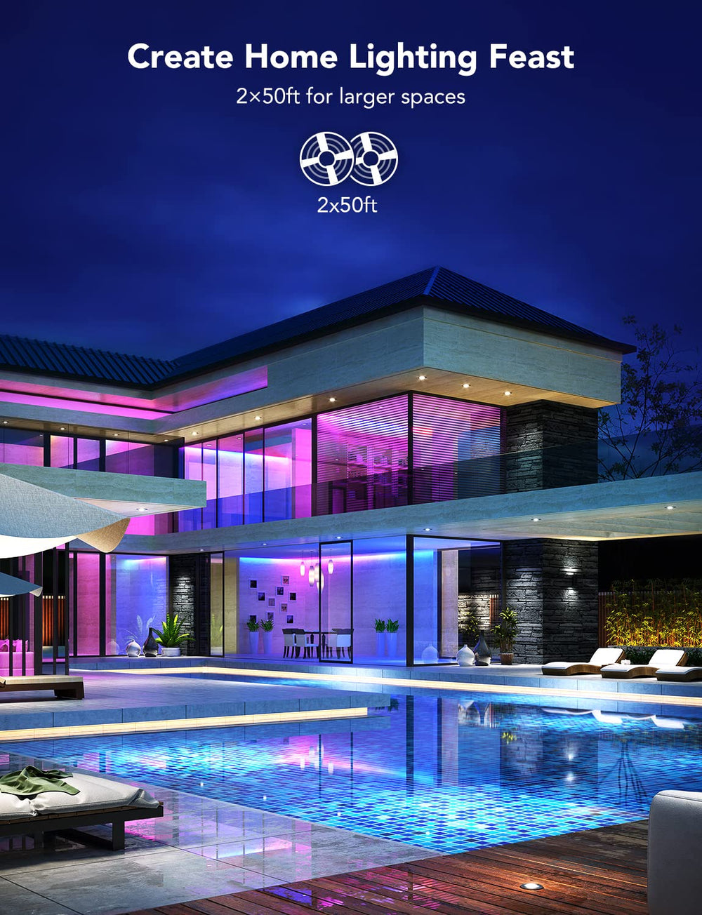 Govee DIY color effects showcase versatile, creative lighting options