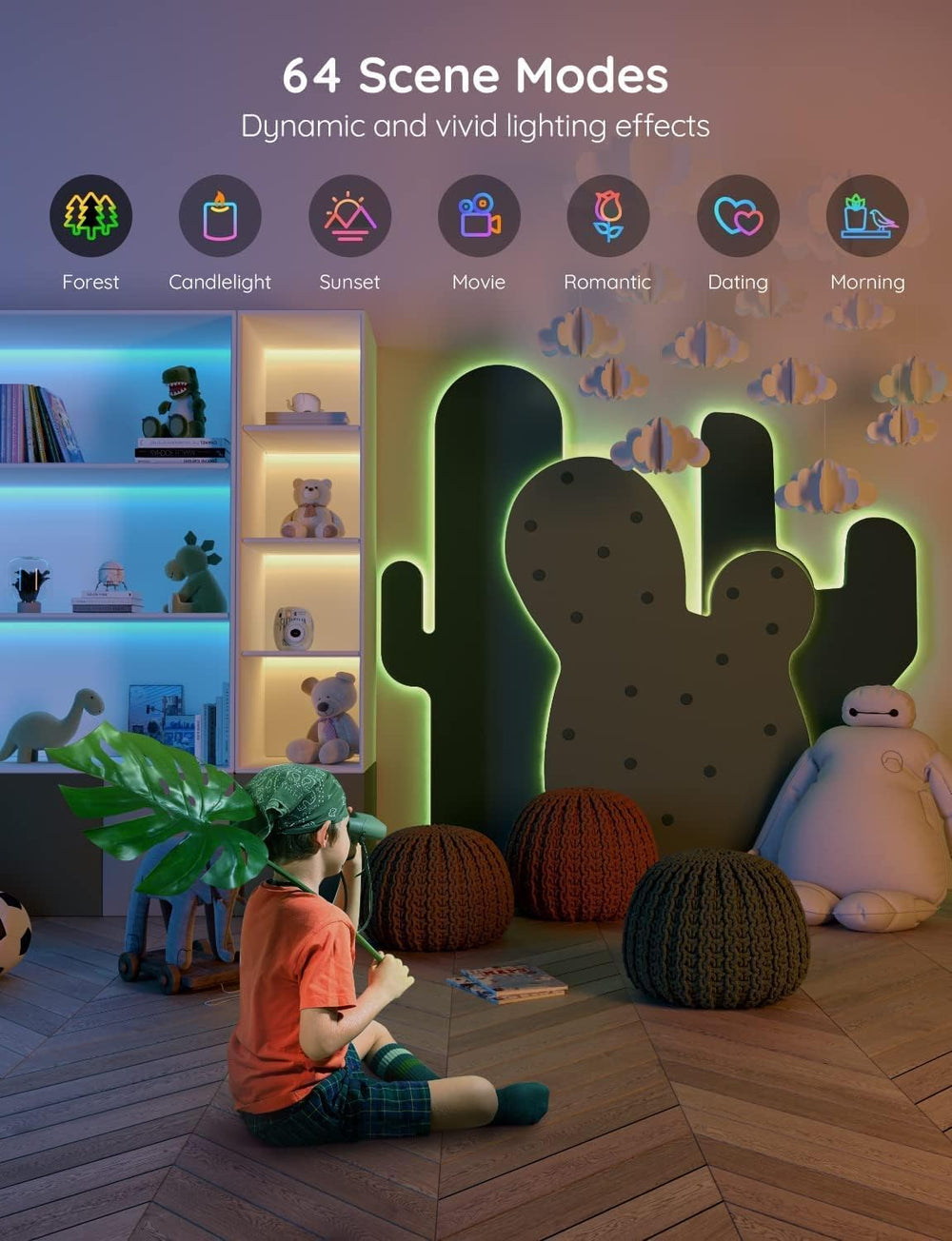 Govee indoor-use LED strip perfect for decor accents.