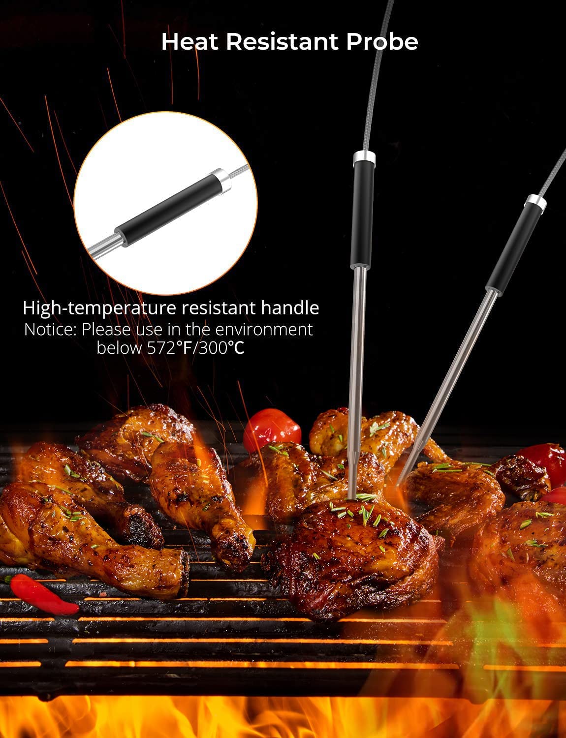 Govee dual-probe thermometer is ideal for oven or smoker cooking.