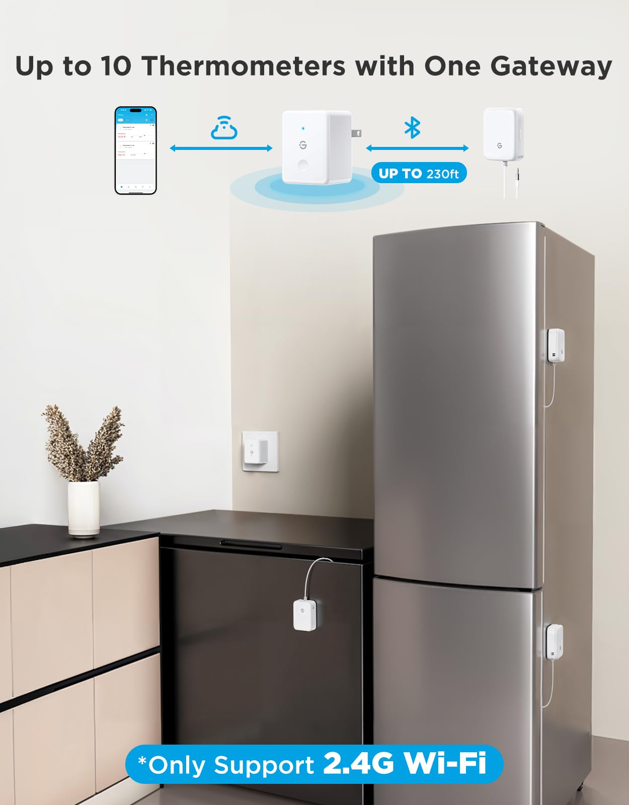 GoveeLife remote monitoring gateway for centralized temperature tracking