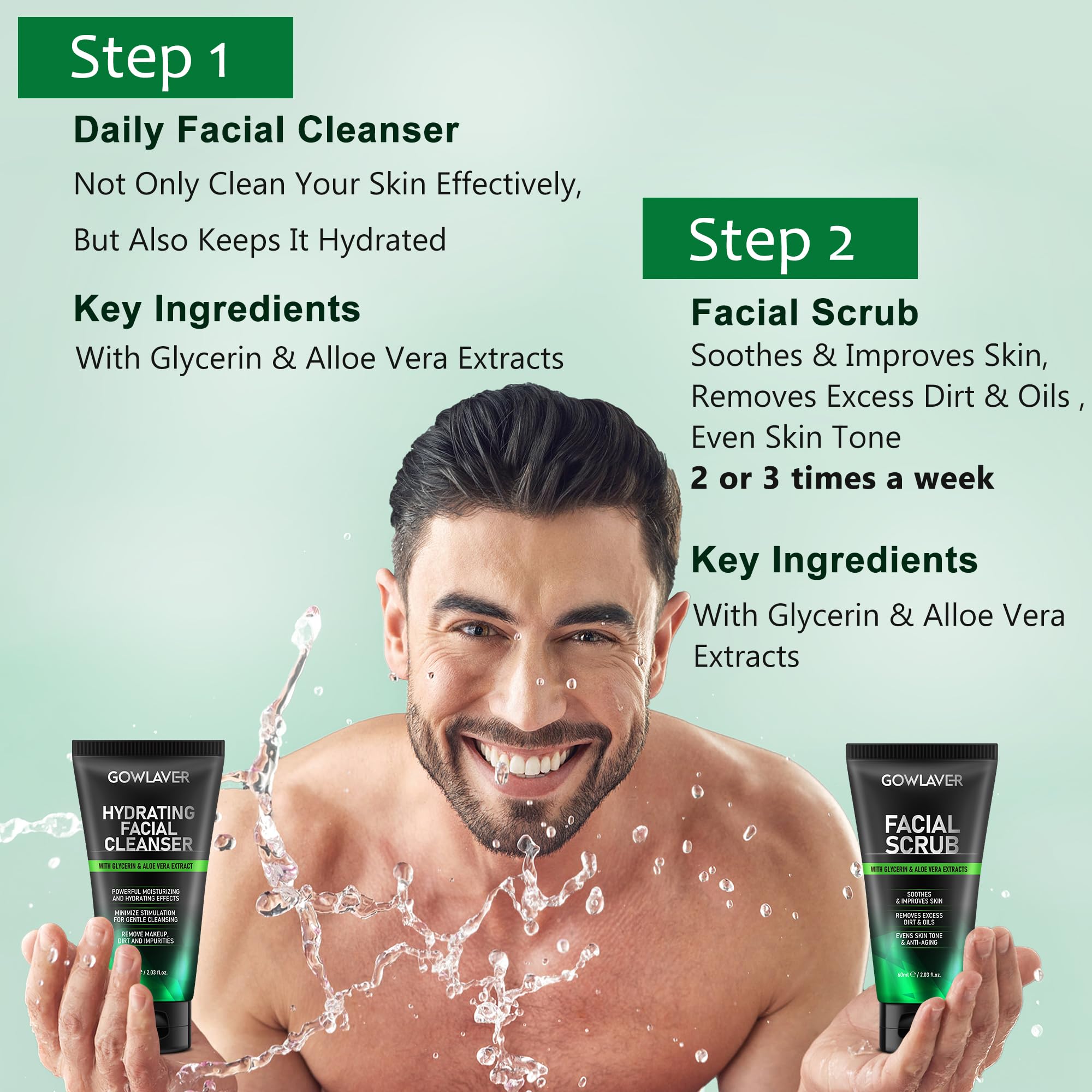 GOWLAVER scrub beads reveal fresher skin and smoother texture.