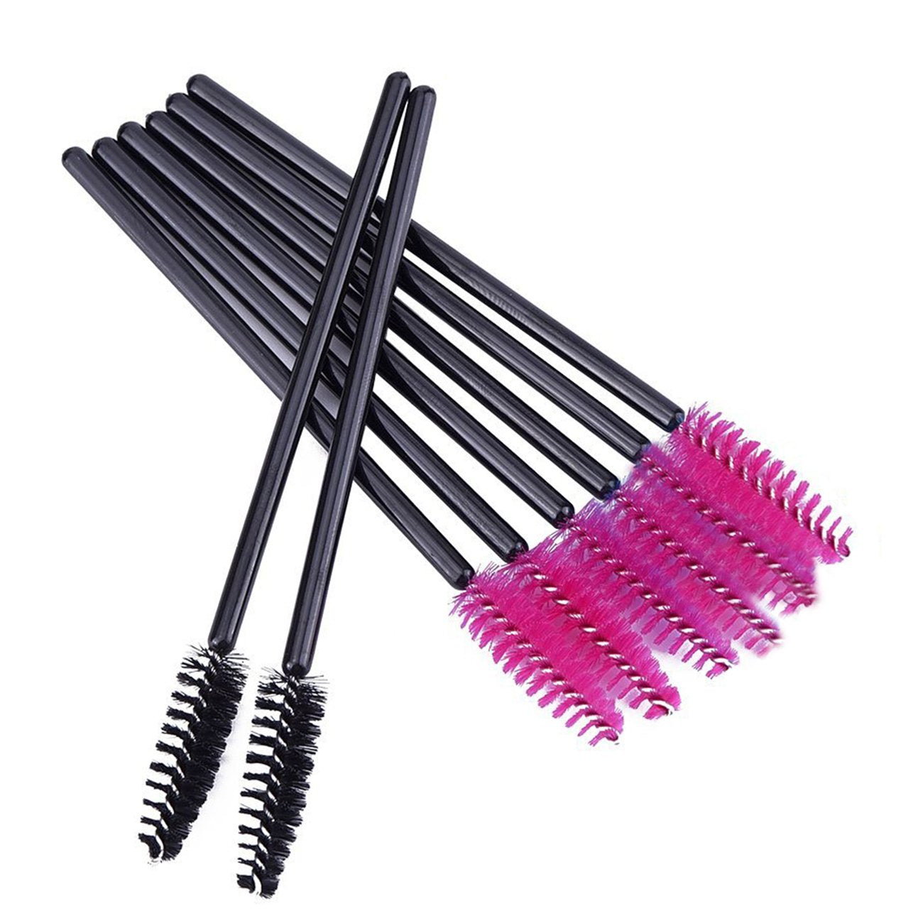 GoWorth hard-plastic handle provides sturdy grip during makeup with soft fibre head.