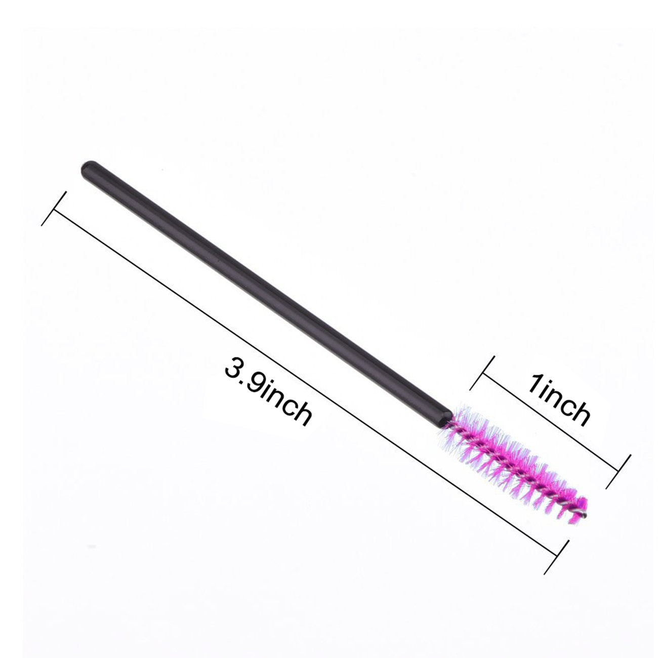GoWorth mascara wands close-up with soft fibre head for precise makeup application.