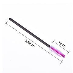 GoWorth mascara wands close-up with soft fibre head for precise makeup application.