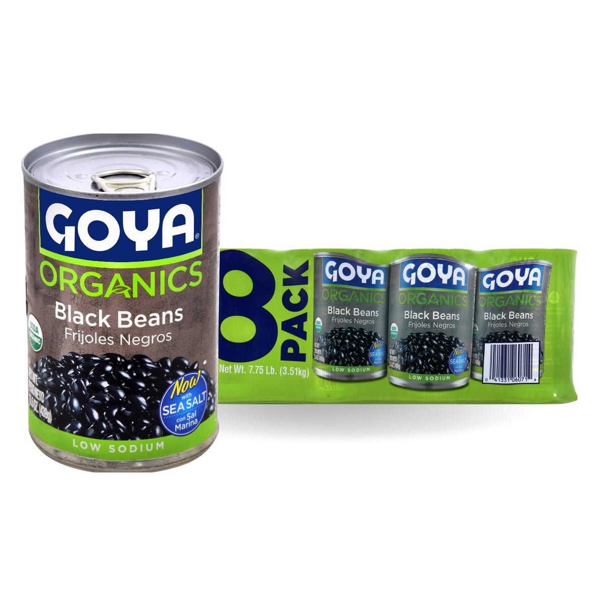Goya Organic Black Beans showing earthy flavor and creamy texture for versatile dishes