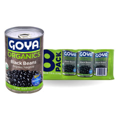 Goya Organic Black Beans showing earthy flavor and creamy texture for versatile dishes