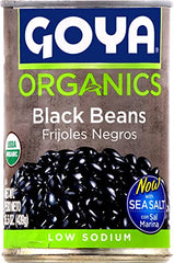 Goya Organic Black Beans in an easy-open can for quick weeknight meals