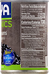 Goya Organic Black Beans with low-sodium sea salt enhances salads and sides